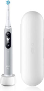 Oral-B iO Series 6 Electric Toothbrush with Pressure Sensor and Travel Case Grey Opal