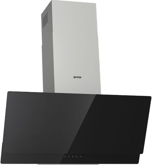 xlarge_20230303120055_gorenje_whi949exbg_aporrofitiras_kaminada_90cm_mayros.jpeg Gorenje WHI949EXBG Chimney Vent Hood 90cm Black - Image 1