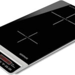 G3Ferrari Induction Countertop Double Burner Black