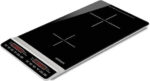 G3Ferrari Induction Countertop Double Burner Black