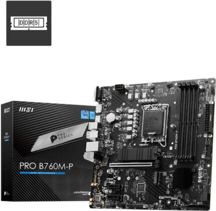 MSI Pro B760M-P Motherboard Micro ATX with Intel 1700 Socket