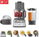 Kenwood Multipro Xl Weigh+ Multifunctional Food Processor 1000W with Pot 3lt and Jug Blender Silver
