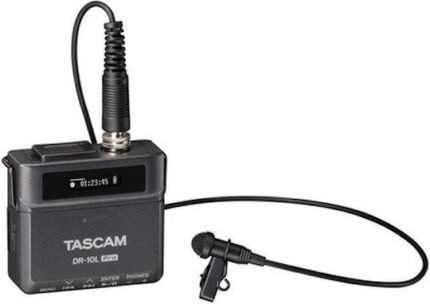 Tascam DR-10 L Pro Monophonic Digital Portable Recorder Battery for Recording on Memory Card with Recording Duration 24.5 Hours and USB Power Supply