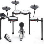 Alesis Ηλεκτρονικά Ντράμς Nitro Max σε Μαύρο Χρώμα με Σκαμπό, Ακουστικά & Μπαγκέτες