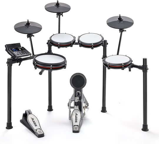 xlarge_20231013164329_alesis_nitro.jpeg Alesis Ηλεκτρονικά Ντράμς Nitro Max σε Μαύρο Χρώμα με Σκαμπό, Ακουστικά & Μπαγκέτες - Image 1