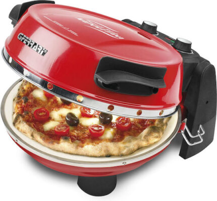 G3Ferrari Pizzeria Snack Napoletana Pizza Maker 1200W with Capacity 1L Red