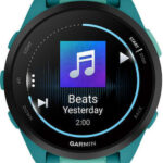 Garmin Forerunner 165 Music 43mm Waterproof Smartwatch with Heart Rate Monitor (Turquoise/Aqua)