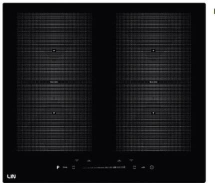 Lin Επαγωγική Εστία Αυτόνομη 56x52εκ.