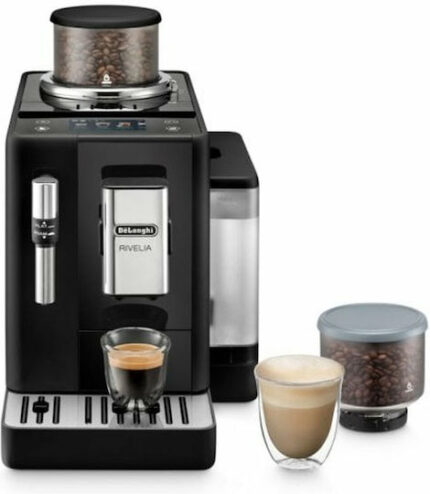 De'Longhi Rivelia Onyx Automatic Espresso Machine 1450W Pressure 19bar with Grinder Black