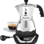 Bialetti Electric Stovetop Espresso Pot 2 Cups Brown