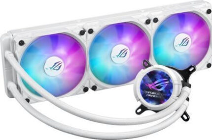 Asus Rog Strix LC III 360 v2 Water Cooling AIO CPU With 3 Fans 120mm And ARGB Lighting White