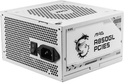 MSI MAG A850GL PCIE5 850W White Computer Power Supply Full Modular 80 Plus Gold