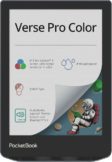 xlarge_20240821110911_pocketbook_verse_pro_color_me_othoni_afis_6_16gb_mayro.jpeg Pocketbook Verse Pro Color 6" (16GB) Stormy Sea - Image 1