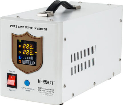 KEMOT PROsinus-1000 emergency power supply unit – a pure sine wave inverter with a 12V charging function  230V  1000VA/700W