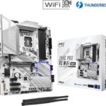 ASRock Ζ890 Pro RS WiFi White Motherboard ATX with Intel 1851 Socket