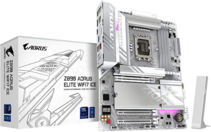 Gigabyte Aorus Elite Wifi 7 ICE Z890 Motherboard ATX with Intel 1851 Socket