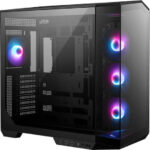 MSI MAG PANO 100R PZ Gaming Midi Tower Computer Case with RGB Lighting Black