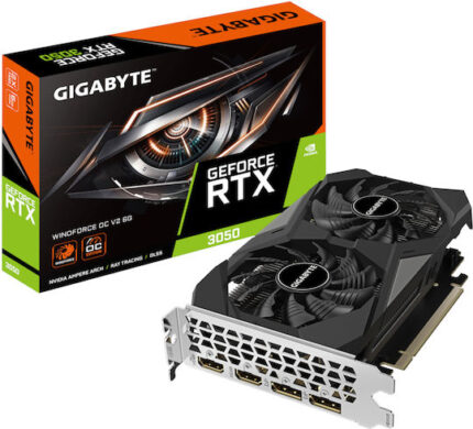 Gigabyte GeForce RTX 3050 6GB GDDR6 Windforce OC v2 Graphics Card