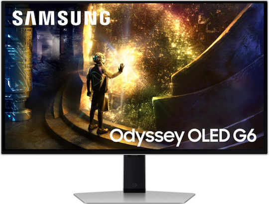 xlarge_20241227100728_samsung_odyssey_g6_g61sd_oled_hdr_monitor_27_qhd_2560by1440_240hz_me_chrono_apokrisis_0_03ms_gtg.jpeg Samsung Odyssey G6 G61SD OLED HDR Monitor 27" QHD 2560x1440 240Hz with Response Time 0.03ms GTG Silver - Image 1