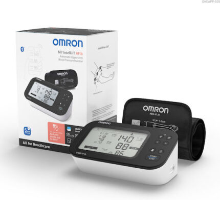 Omron M7 Intelli IT AFib Electronical Blood Pressure Monitor Arm with Arrhythmia Detection & Bluetooth HEM-7380T1-EBK