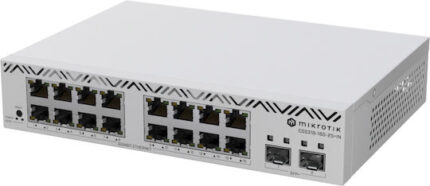 MikroTik Managed L2 Switch with 16 Gigabit (1Gbps) Ethernet Ports and 2 SFP Ports