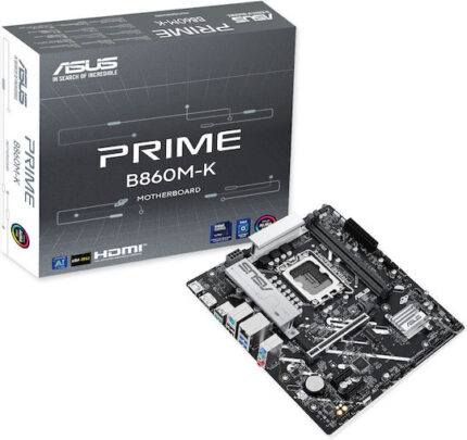 Asus Prime B860M-K Motherboard Micro ATX with Intel 1851 Socket
