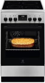 ELC Cooker 57lt with Ceramic Hobs W50cm. Inox