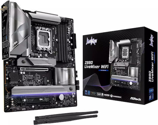 ASRock Z890 LiveMixer WiFi Motherboard ATX with Intel 1851 Socket - Image 1