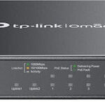 TP-LINK Omada ES210GMP Managed L2 PoE+ Switch with 8 Gigabit (1Gbps) Ethernet Ports and 1 SFP Port