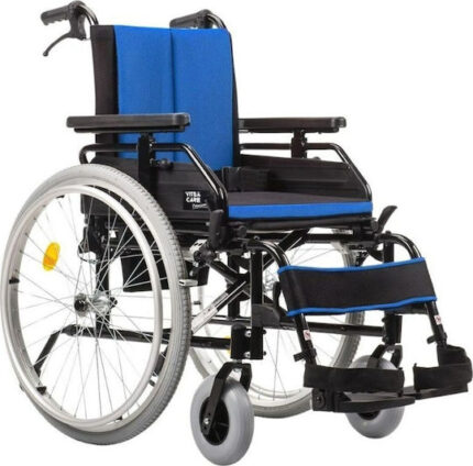 MDH MDH Folding Wheelchair 18 Inch 45cm Blue
