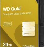 Western Digital Gold Enterprise Class 24TB HDD Hard Drive 3.5" SATA III 7200rpm with 512MB Cache for Server / Recorder WD242KRYZ