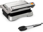 Tefal OptiGrill 2in1 Sandwich Maker Grill with Removable Plates 2100W Gray