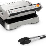 Tefal OptiGrill 2in1 Sandwich Maker Grill with Removable Plates 2100W Gray