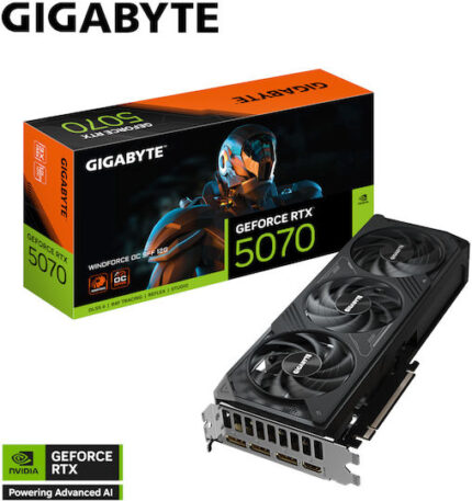 Gigabyte GeForce RTX 5070 12GB GDDR7 Windforce OC SFF Graphics Card