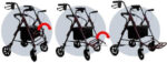 MDH Aluminum Walker Black