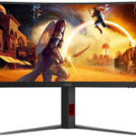 AOC CU34G4Z Ultrawide VA HDR Curved Monitor 34" QHD 3440x1440 240Hz with Response Time 0.5ms GTG