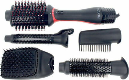 Revlon One-Step Electric Hair Brush with Air for Hair Straightening and Curls 1100W