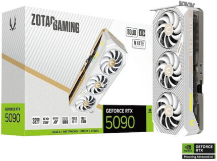 Zotac GeForce RTX 5090 32GB GDDR7 SOLID OC White Edition Graphics Card