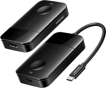 Vention Wireless USB-C To HDMI Transmitter Receiver 0.15 M Black