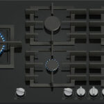 Bosch Series 6 Natural Gas Cooktop Autonomous with Hood 91.5x52εκ.