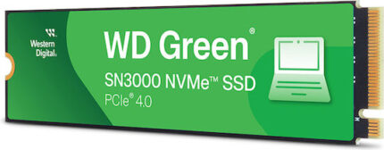 Western Digital Green SN3000 SSD 500GB M.2 Type PCI Express 4.0 Connection WDS500G4G0E-00CPS0 Bulk