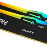 Kingston Fury Beast RGB DDR5 64GB RAM with 2x32GB Modules and Speed 6000 for Desktop