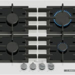 Bosch Serie 6 Natural Gas Cooktop Autonomous 60x52εκ. White