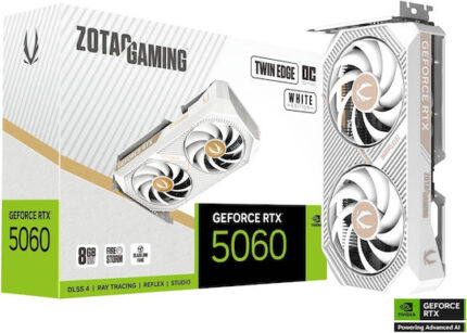 Zotac GeForce RTX 5060 8GB GDDR7 Twin Edge OC White Graphics Card