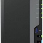 Synology DiskStation DS225+ NAS Tower with 2 slots for HDD/SSD and 2 Ethernet ports