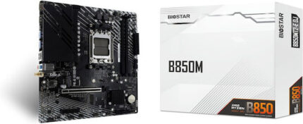 Biostar B850 Wi-Fi Motherboard Micro ATX με AMD AM5 Socket B850MT2-E DJ