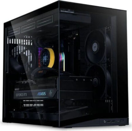 Lian Li O11 Dynamic Mini V2 Flow Gaming Midi Tower Κουτί Υπολογιστή με Πλαϊνό Παράθυρο Μαύρο