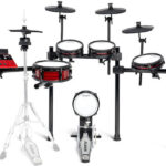 Alesis Electronic Drums Nitro Ultimate In Black Colour With Stool Headphones & Drumsticks