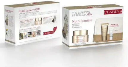 Set Clarins Nutri Lumieredia 50ml Noche 15ml Masc Cryo-Flash 5ml@