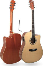 V-tone Semi-Acoustic Guitar Cutaway Natural / Spruce